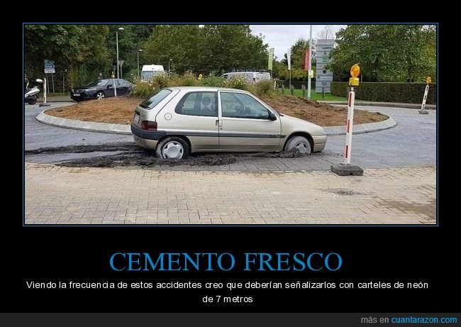 cemento,coche,fails