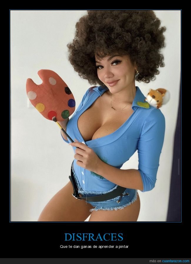disfraz,bob ross