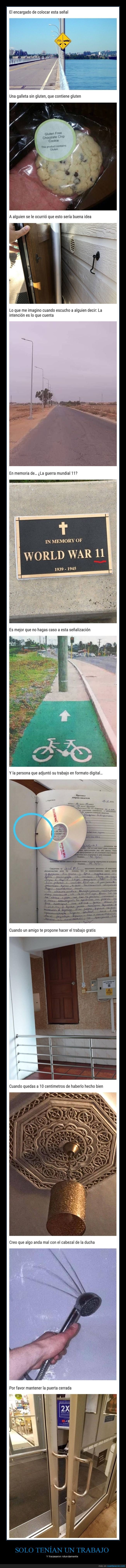 un trabajo,chapuzas,fails