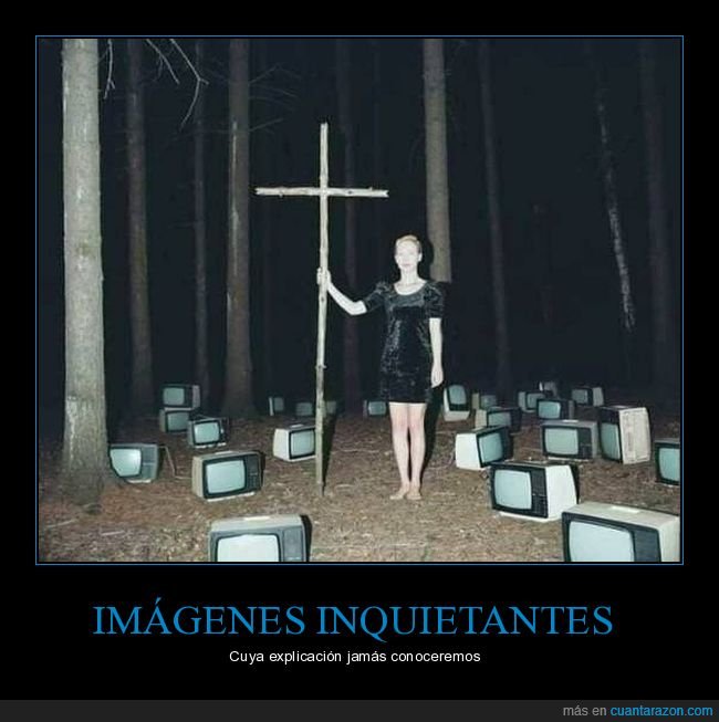 cruz,televisiones,bosque,wtf