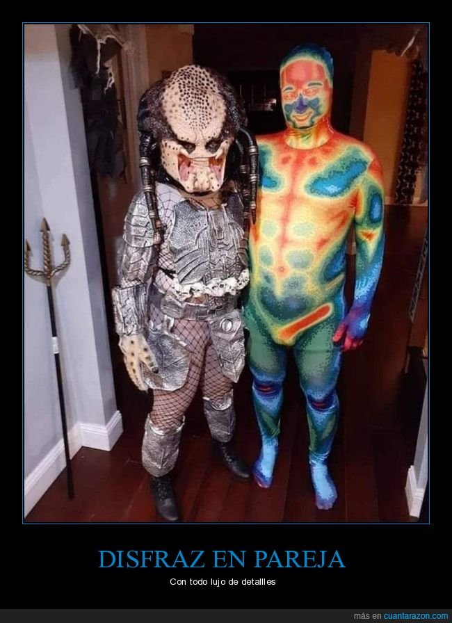 disfraz,pareja,depredador,visi&oacute;n t&eacute;rmica