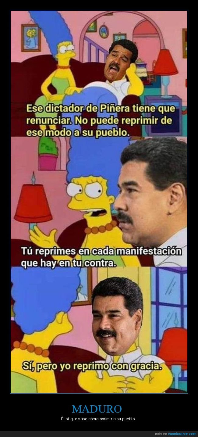 chile,piñera,maduro,políticos,simpsons