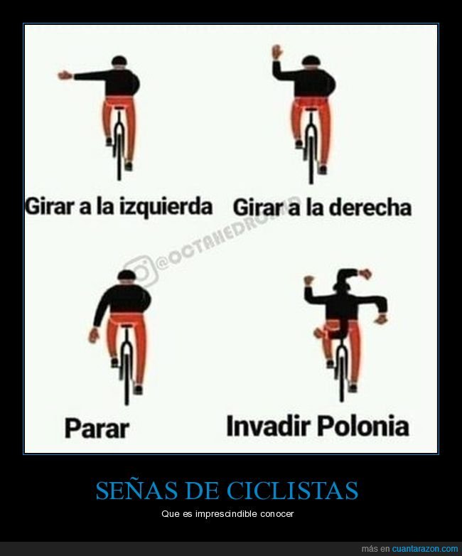 ciclistas,señas,esvástica,polonia