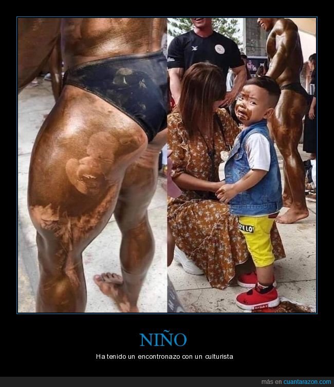 culturista,niño,fails