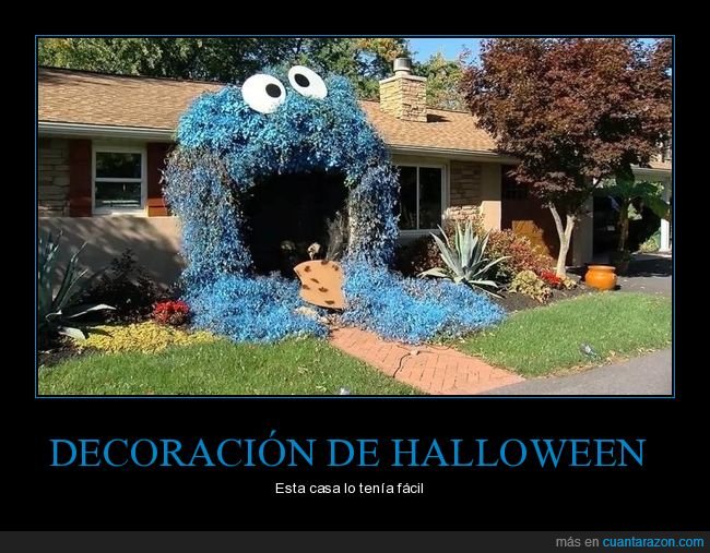 decoración,halloween,casa,monstruo de las galletas