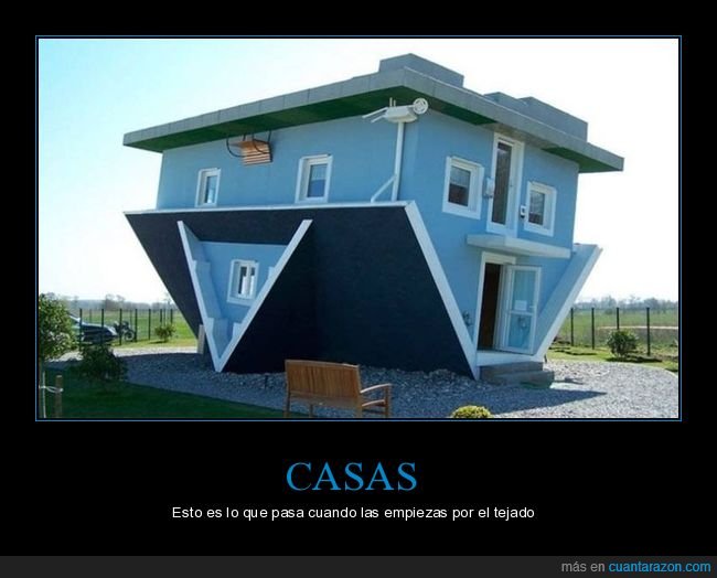 casa,al revés,bocabajo
