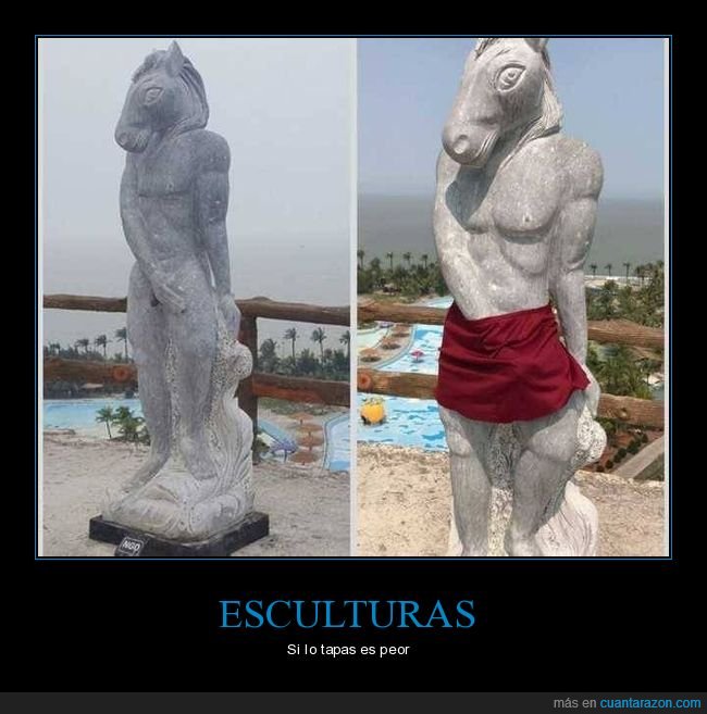escultura,estatua,tapar,peor
