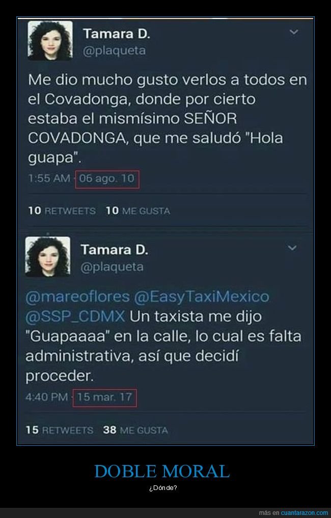 doble moral,guapa,taxista