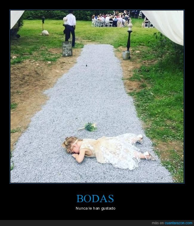 boda,niña,tirada