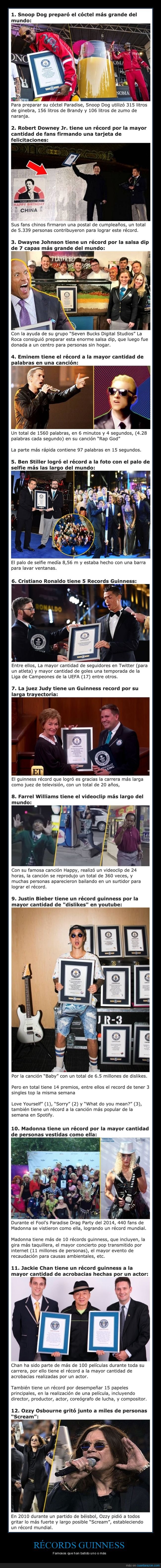 récords guinness,famosos