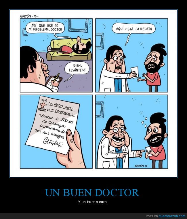 médico,receta,cerveza