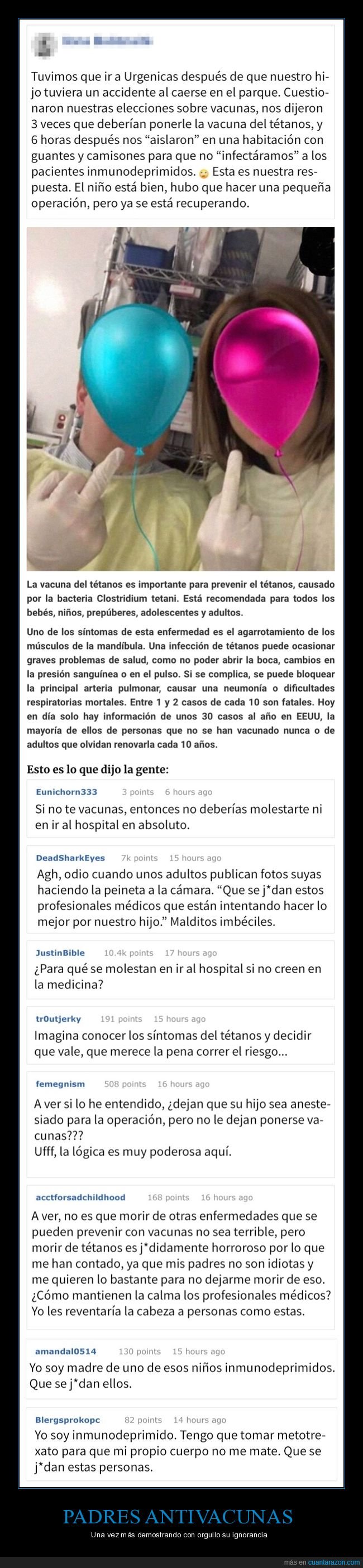 padres,antivacunas,vacunas,hospital