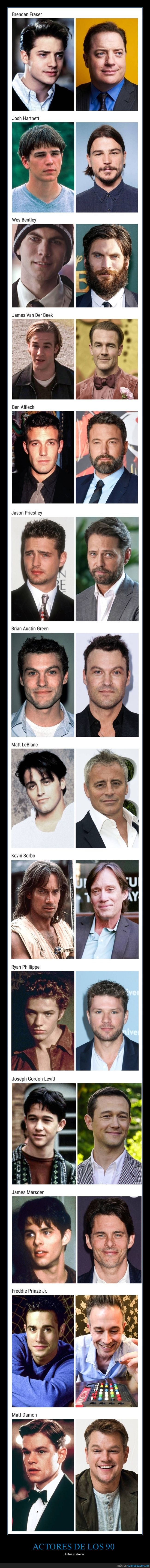 actores,a&ntilde;os 90,antes,ahora