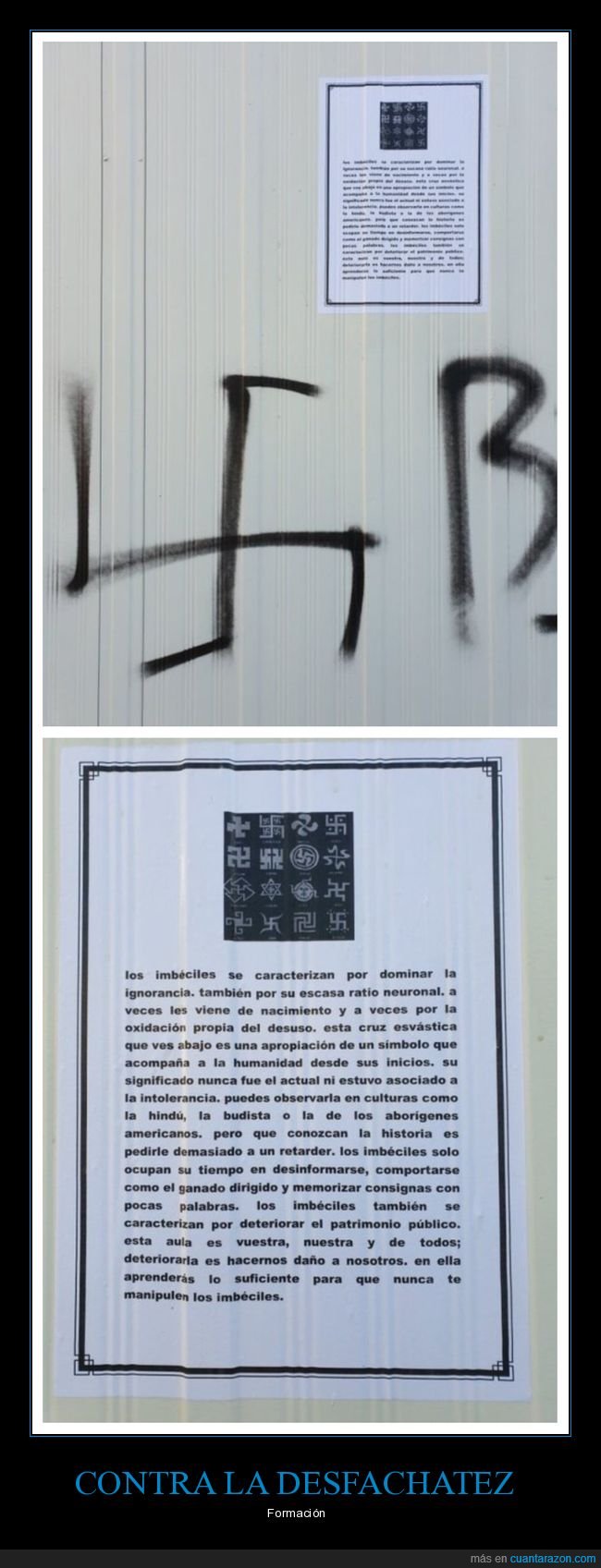 instituto,esvástica,pintada