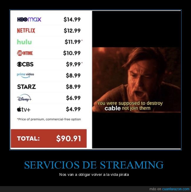 streaming,precios,cable