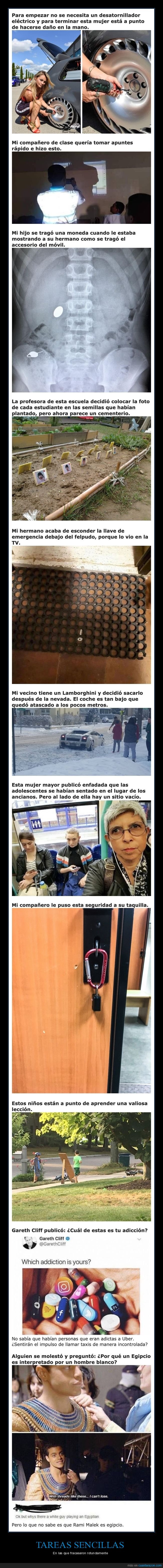 tareas sencillas,fails