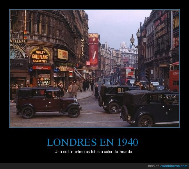 londres,1940,foto,color,retro