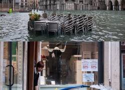 Enlace a Fotos que muestran la magnitud de las inundaciones en Venecia