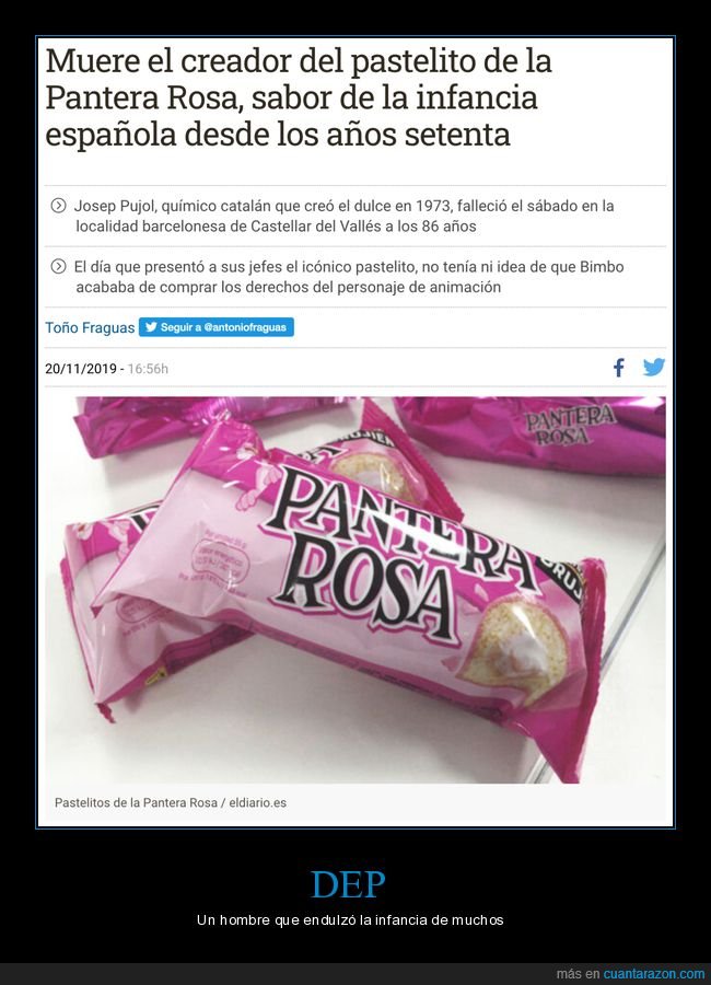 muerte,pantera rosa,pastelito