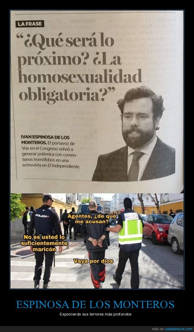 espinosa de los monteros,homosexualidad,obligatoria,políticos