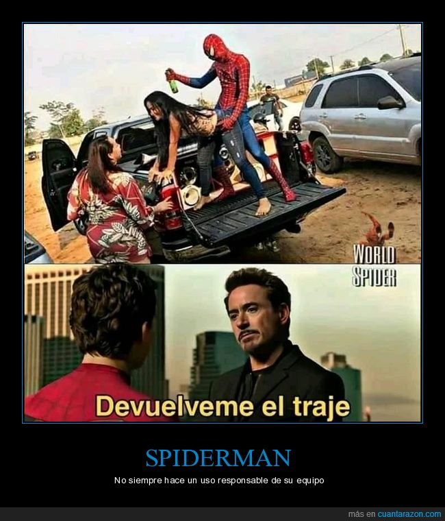 spiderman,perreando,party hard,wtf