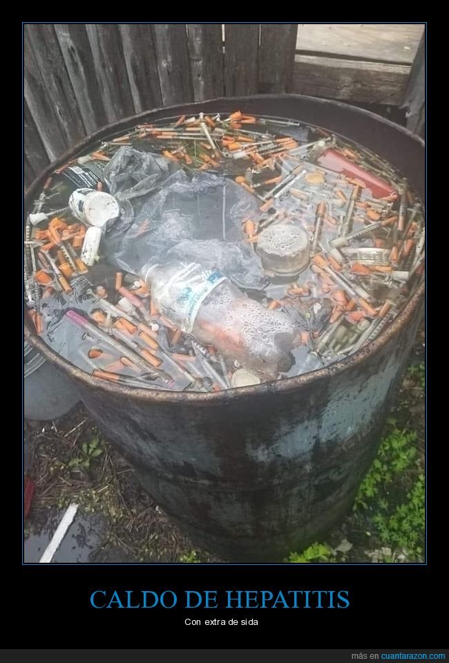 barril,jeringuillas,wtf