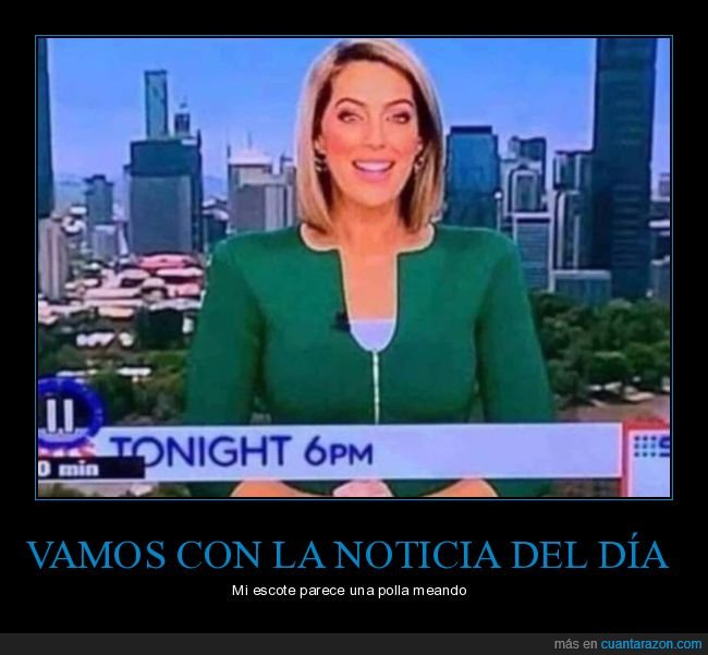 presentadora,escote,wtf,absurdo