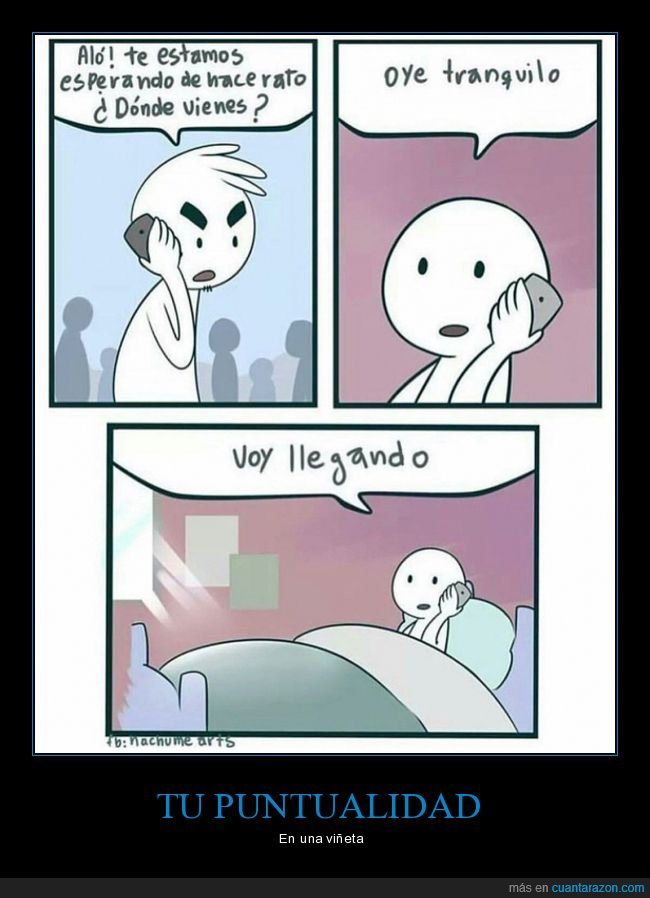 puntualidad,esperando,llegando