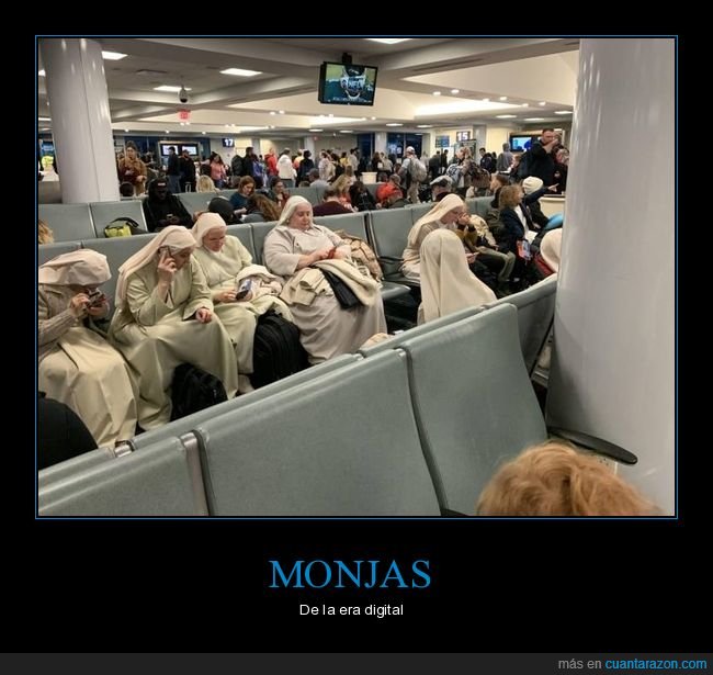 monjas,aeropuerto,móviles