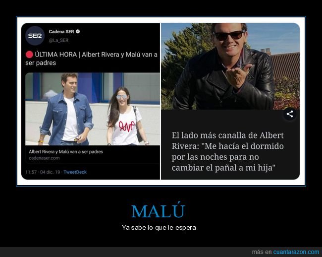 albert rivera,malú,padres,embarazada,políticos