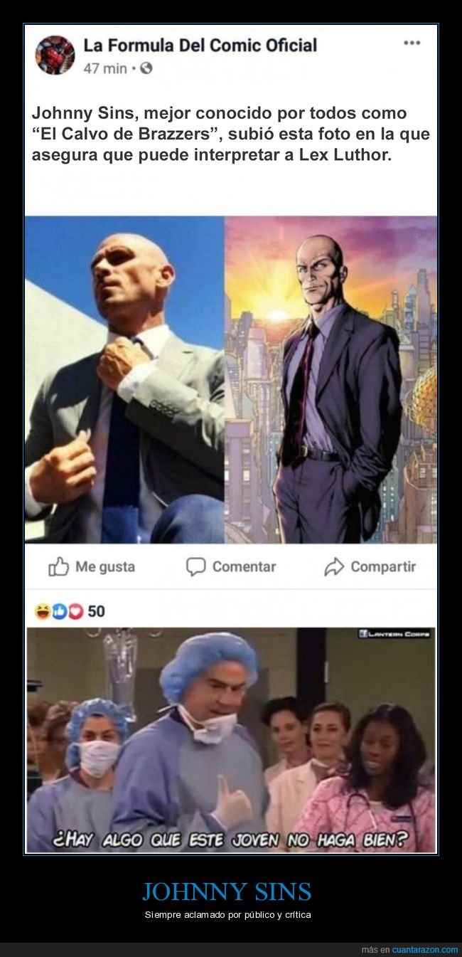 johnny sins,lex luthor,superman