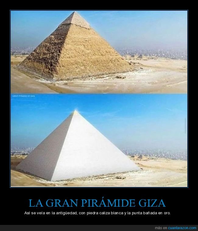 pirámide,giza,antes,ahora