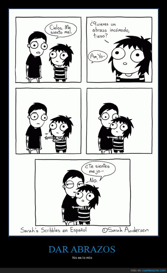 sentirse mal,abrazo,incómodo