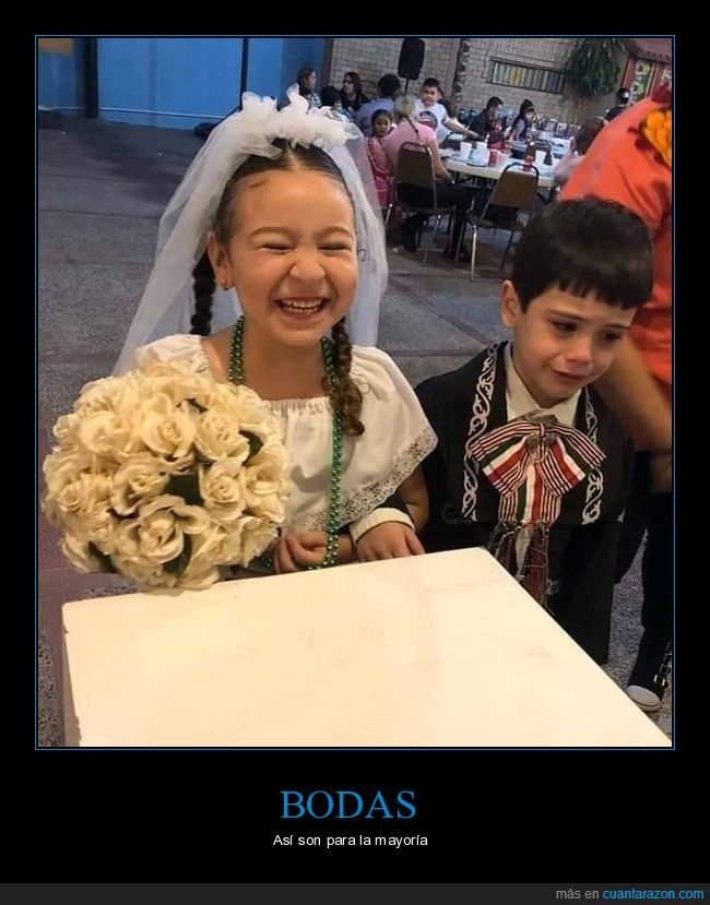 boda,niños,contenta,llorando