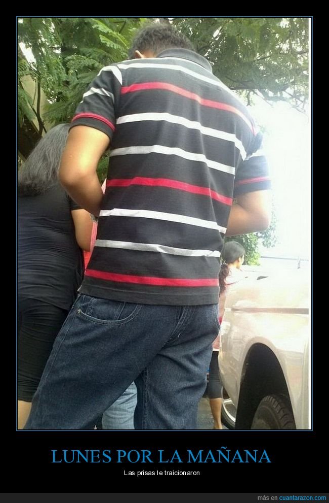 lunes,pantalones,al revés,fails