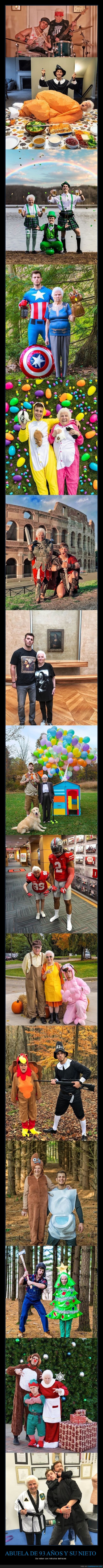 abuela,nieto,disfraces