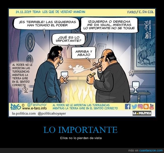 izquierda,derecha,importante,arriba,abajo,poder