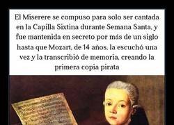 Enlace a La historia del niño Mozart y El Miserere