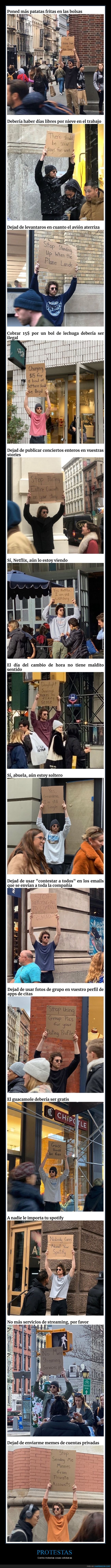 protesta,molestias,carteles