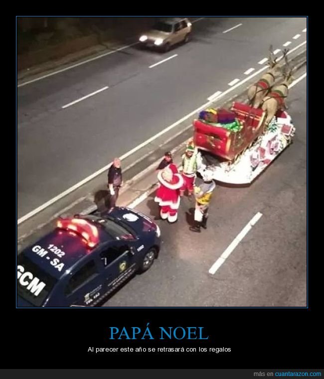 papá noel,policía