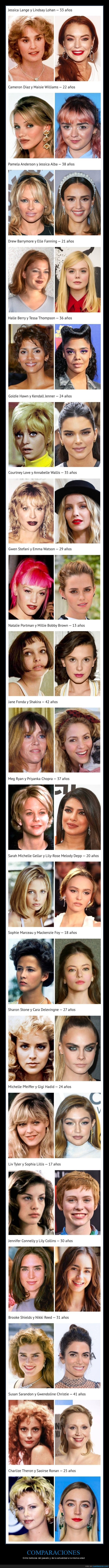 comparaciones,bellezas,pasado,actualidad