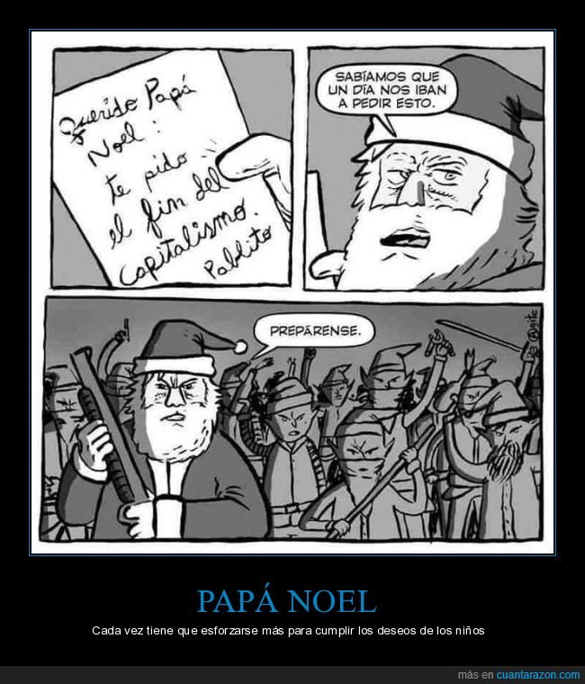 papá noel,fin,capitalismo