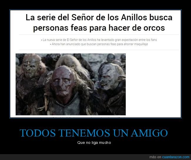 el señor de los anillos,serie,orcos,feos