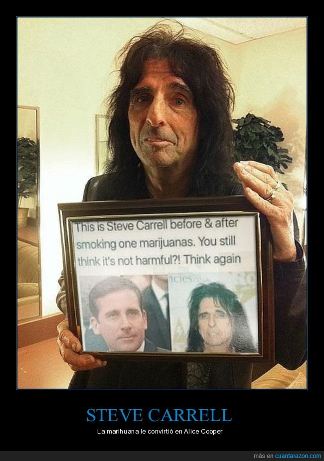 steve carrell,alice cooper,fumar,marihuana