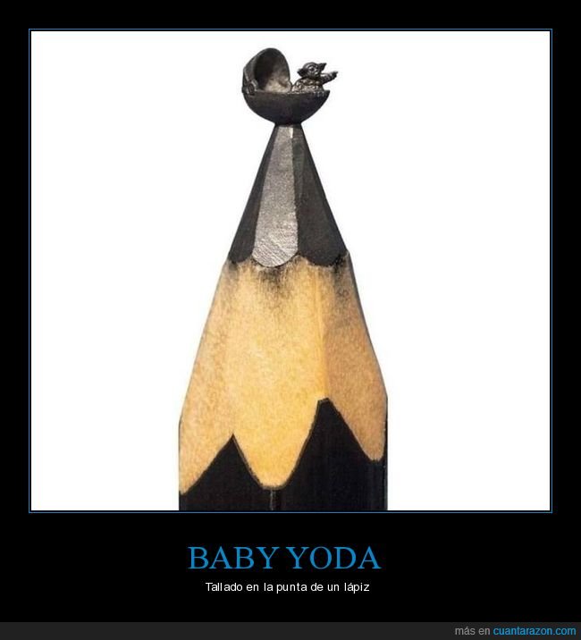 baby yoda,lápiz,star wars