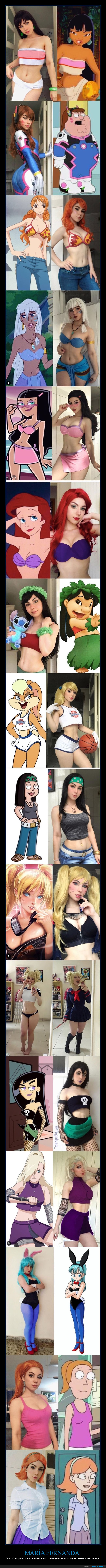 maría fernanda,cosplays