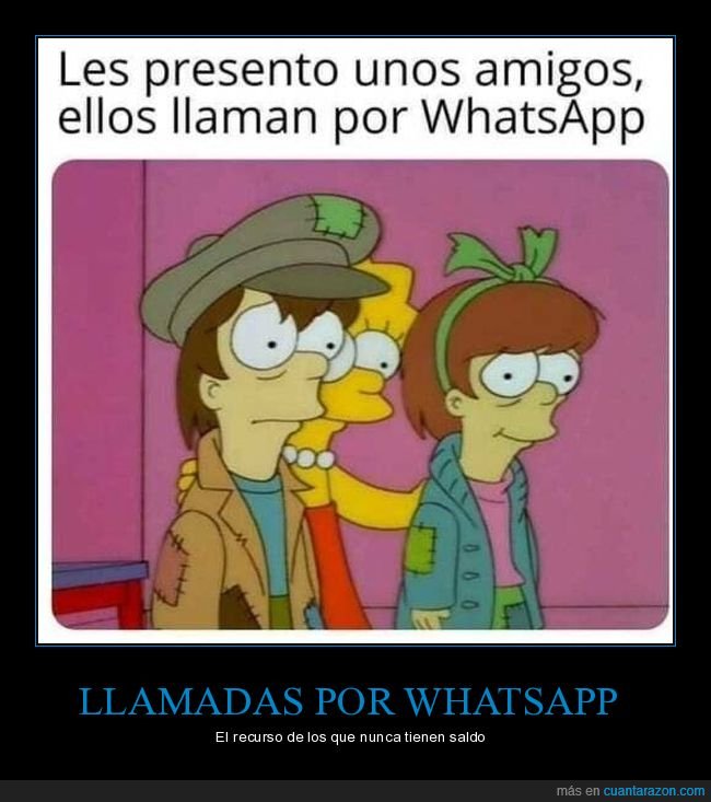 whatsapp,llamadas,simpsons