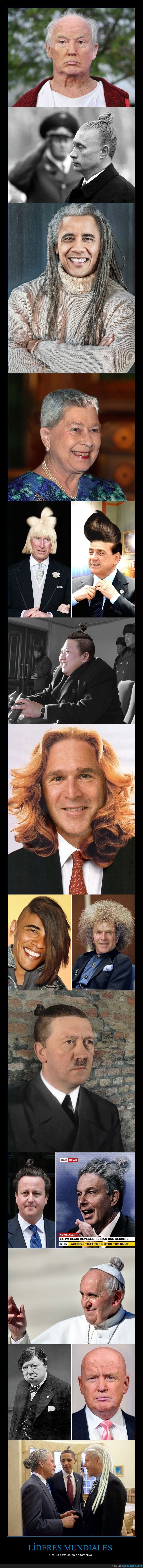 l&iacute;deres mundiales,cortes de pelo,pol&iacute;ticos