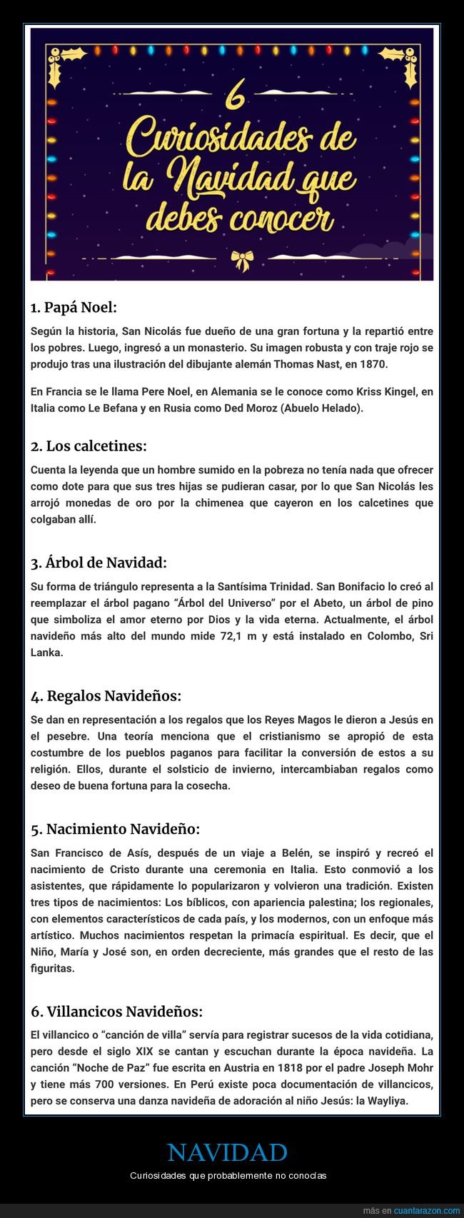 navidad,curiosidades