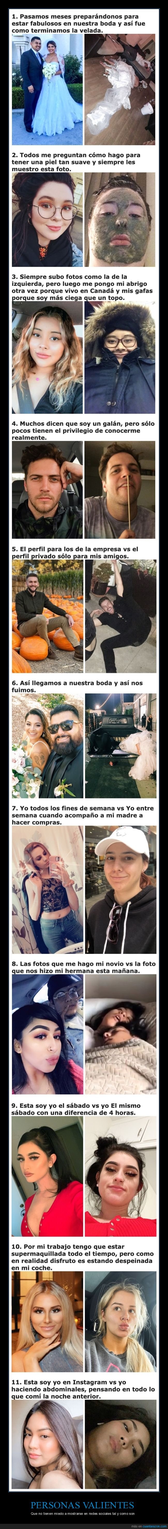 redes sociales,mostrarse,tal y como son